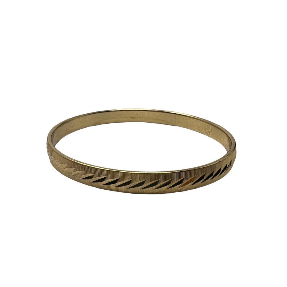 Monet Bracelet Gold Tone Etched‎ Retro Costume Vintage Bangle Fashion Jewelry
